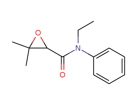 Molecular Structure of 100609-03-8 (α,β-epoxy-isovaleric acid-(<i>N</i>-ethyl-anilide))