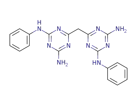 <i>N</i><sup>2</sup>,<i>N</i><sup>2'</sup>-diphenyl-6,6'-methanediyl-bis-[1,3,5]triazine-2,4-diyldiamine