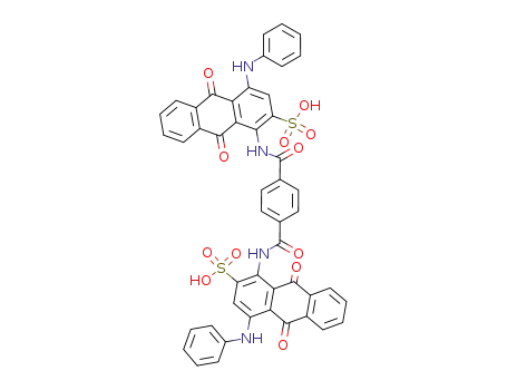 4,4'-dianilino-9,10,9',10'-tetraoxo-9,10,9',10'-tetrahydro-1,1'-terephthaloyldiamino-bis-anthracene-2-sulfonic acid