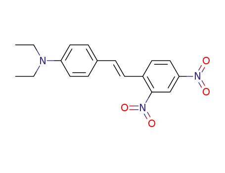 Molecular Structure of 82410-01-3 (Benzenamine, 4-[2-(2,4-dinitrophenyl)ethenyl]-N,N-diethyl-)