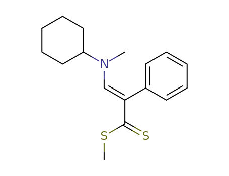 3-(N,N-Cyclohexyl-methylamino)-2-phenyl-propen-(methyl)-dithioat