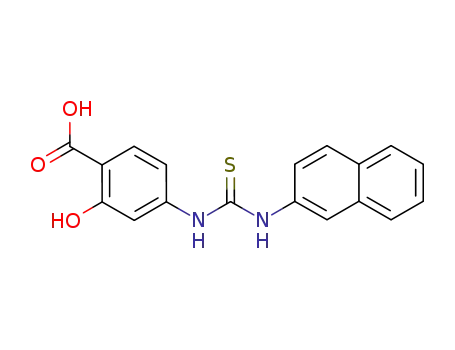 2-hydroxy-4-(<i>N</i>'-[2]naphthyl-thioureido)-benzoic acid