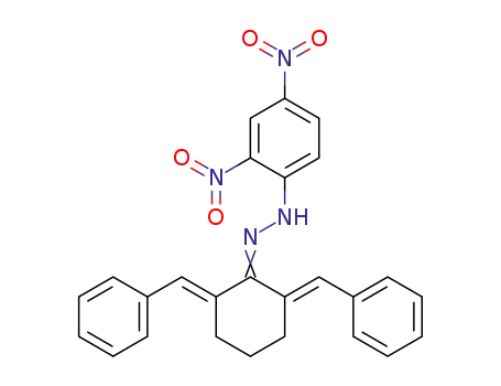 Cyclohexanone, 2,6-bis(phenylmethylene)-,
(2,4-dinitrophenyl)hydrazone
