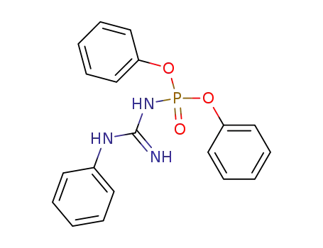 Molecular Structure of 109813-20-9 (phenylcarbamimidoyl-amidophosphoric acid diphenyl ester)