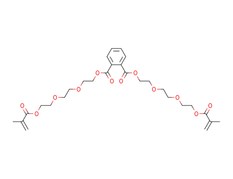 Molecular Structure of 2387-65-7 (1,2-Benzenedicarboxylicacid, 1,2-bis[2-[2-[2-[(2-methyl-1-oxo-2-propen-1-yl)oxy]ethoxy]ethoxy]ethyl]ester)