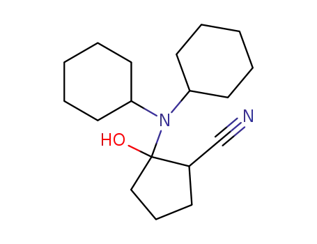 2-dicyclohexylamino-2-hydroxy-cyclopentanecarbonitrile