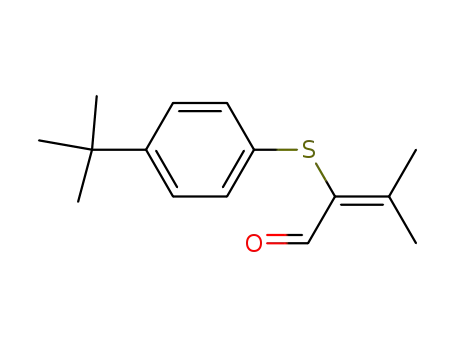 2-(4-<i>tert</i>-butyl-phenylsulfanyl)-3-methyl-crotonaldehyde