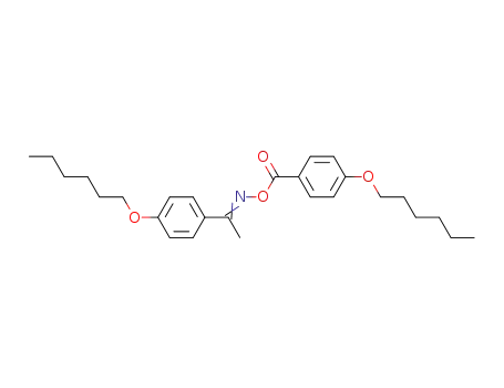 Molecular Structure of 64128-56-9 (Ethanone, 1-[4-(hexyloxy)phenyl]-, O-[4-(hexyloxy)benzoyl]oxime)