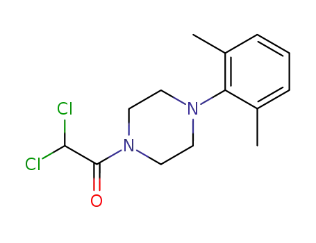 Molecular Structure of 77368-04-8 (1-dichloroacetyl-4-(2,6-dimethyl-phenyl)-piperazine)