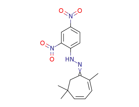 Molecular Structure of 1845-27-8 (2,6,6-trimethyl-cyclohepta-2,4-dienone-(2,4-dinitro-phenylhydrazone))