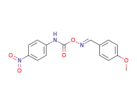 Molecular Structure of 65786-01-8 (Benzaldehyde, 4-methoxy-, O-[[(4-nitrophenyl)amino]carbonyl]oxime,
(E)-)