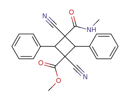 1,3-Diphenyl-2,4-dicyan-cyclobutan-dicarbonsaeure-(2,4)-methylester-methylamid
