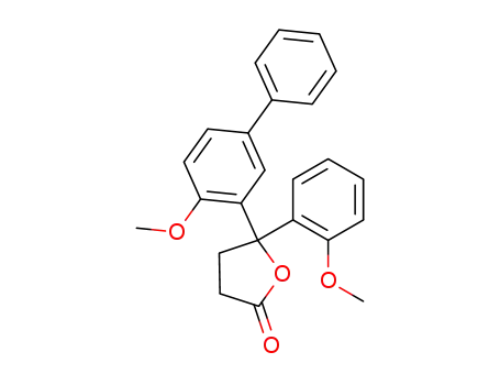 Molecular Structure of 114508-47-3 (5-(4-methoxy-biphenyl-3-yl)-5-(2-methoxy-phenyl)-dihydro-furan-2-one)