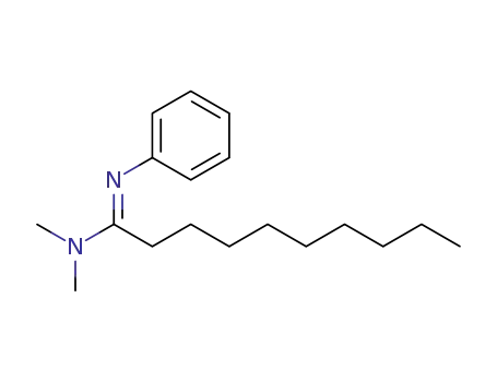 Molecular Structure of 110357-22-7 (<i>N</i>,<i>N</i>-dimethyl-<i>N</i>'-phenyl-decanamidine)