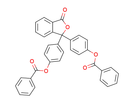 Molecular Structure of 1746-02-7 (1(3H)-Isobenzofuranone, 3,3-bis[4-(benzoyloxy)phenyl]-)