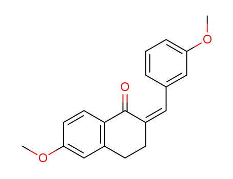 6-methoxy-2-((<i>Z</i>)-3-methoxy-benzylidene)-3,4-dihydro-2<i>H</i>-naphthalen-1-one