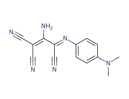 2-amino-3-(4-dimethylamino-phenylimino)-propene-1,1,3-tricarbonitrile
