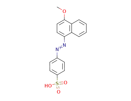 Molecular Structure of 3319-36-6 (4-(4-methoxy-[1]naphthylazo)-benzenesulfonic acid)