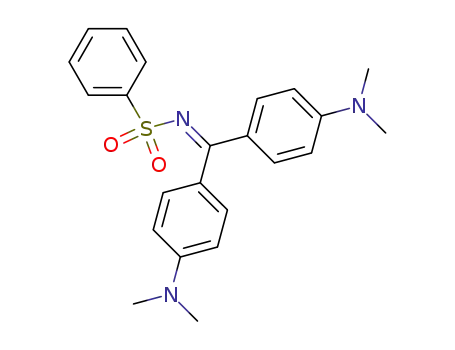 <i>N</i>-(4,4'-bis-dimethylamino-benzhydrylidene)-benzenesulfonamide