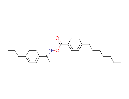 Molecular Structure of 64128-43-4 (Ethanone, 1-(4-propylphenyl)-, O-(4-heptylbenzoyl)oxime)