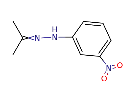 Molecular Structure of 18265-83-3 (2-Propanone, (3-nitrophenyl)hydrazone)