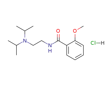 2-methoxy-benzoic acid-(2-diisopropylamino-ethylamide); hydrochloride