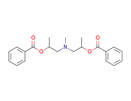 Molecular Structure of 47506-05-8 (bis-(2-benzoyloxy-propyl)-methyl-amine)