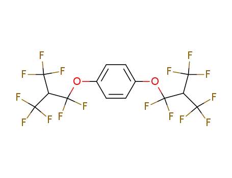 Molecular Structure of 914-02-3 (1,4-bis-(β<i>H</i>-octafluoro-isobutoxy)-benzene)
