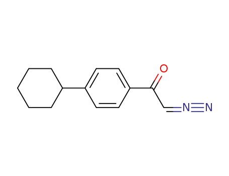 2-<4-Cyclohexyl-phenyl>-2-oxo-diazoaethan