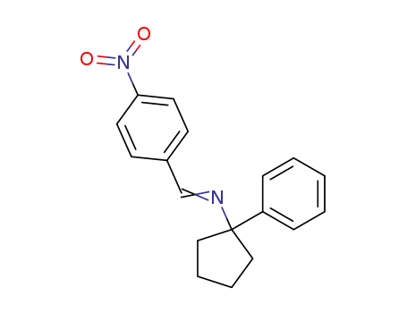 Molecular Structure of 66824-13-3 ([1-(4-Nitro-phenyl)-meth-(E)-ylidene]-(1-phenyl-cyclopentyl)-amine)