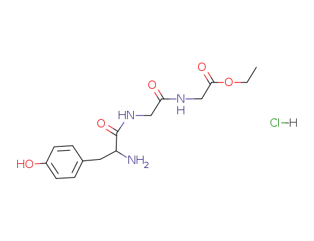Molecular Structure of 104191-98-2 (tyrosyl=>glycyl=>glycine ethyl ester; hydrochloride)