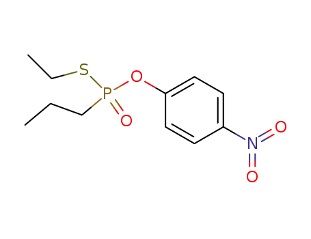 Molecular Structure of 120023-99-6 (propyl-thiophosphonic acid <i>S</i>-ethyl ester-<i>O</i>-(4-nitro-phenyl ester))