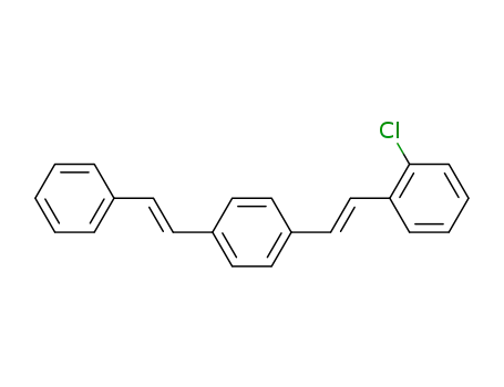 Molecular Structure of 2131-93-3 (Benzene, 1-[2-(2-chlorophenyl)ethenyl]-4-(2-phenylethenyl)-)