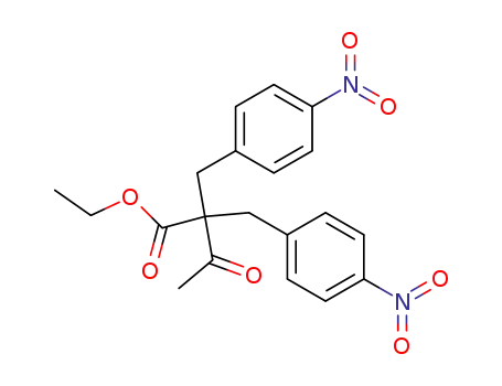 2,2-bis-(4-nitro-benzyl)-acetoacetic acid ethyl ester