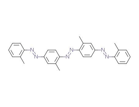 Molecular Structure of 2002-40-6 (bis[2-methyl-4-(2-methylphenyl)diazenyl-phenyl]diazene)