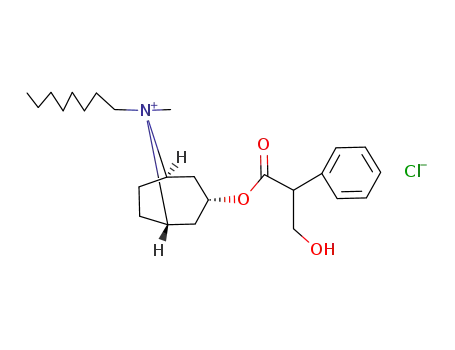 8<i>syn</i>-methyl-8<i>anti</i>-octyl-3<i>endo</i>-DL-tropoyloxy-nortropanium; chloride