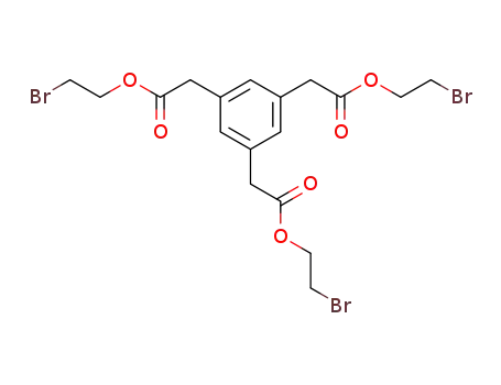 benzene-1,3,5-triyl-tri-acetic acid tris-(2-bromo-ethyl ester)
