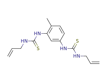 Molecular Structure of 19318-83-3 (3-[2-methyl-5-(prop-2-enylthiocarbamoylamino)phenyl]-1-prop-2-enyl-thiourea)
