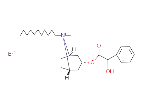 3<i>endo</i>-DL-mandeloyloxy-8<i>syn</i>-methyl-8<i>anti</i>-undecyl-nortropanium; bromide