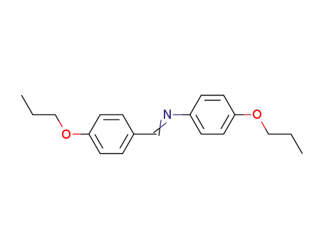 Molecular Structure of 14921-37-0 (Benzenamine, 4-propoxy-N-[(4-propoxyphenyl)methylene]-)