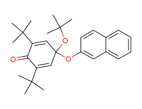 4-<i>tert</i>-butoxy-2,6-di-<i>tert</i>-butyl-4-[2]naphthyloxy-cyclohexa-2,5-dienone