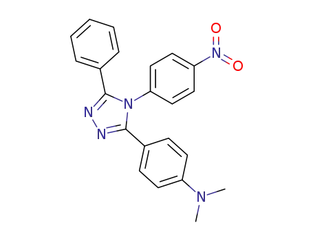<i>N</i>,<i>N</i>-dimethyl-4-[4-(4-nitro-phenyl)-5-phenyl-1<i>H</i>-[1,2,4]triazol-3-yl]-aniline