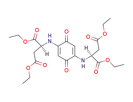 <i>N</i>,<i>N</i>'-(3,6-dioxo-cyclohexadiene-(1.4)-diyl-(1.4))-bis-L-aspartic acid tetraethyl ester