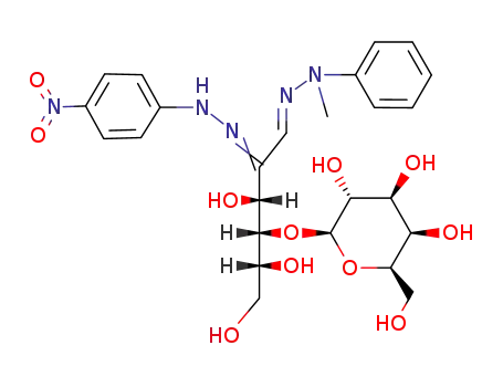 <i>O</i><sup>4</sup>-β-D-galactopyranosyl-D-<i>arabino</i>-[2]hexosulose-1-(methyl-phenyl-hydrazone)-2-(4-nitro-phenylhydrazone)
