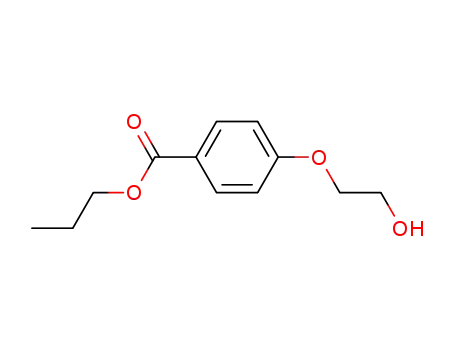 Molecular Structure of 69806-25-3 (4-(2-hydroxy-ethoxy)-benzoic acid propyl ester)