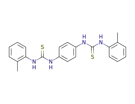 Molecular Structure of 150660-38-1 (1,4-phenylene-bis[3-(2'-methylphenyl)thiourea])