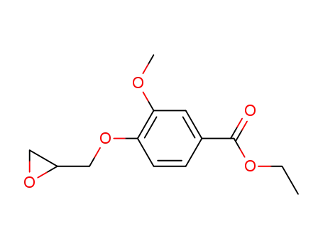 Benzoic acid, 3-methoxy-4-(oxiranylmethoxy)-, ethyl ester