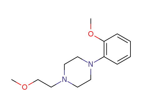 Molecular Structure of 100861-92-5 (1-(2-methoxy-ethyl)-4-(2-methoxy-phenyl)-piperazine)