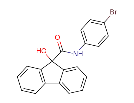 Molecular Structure of 109399-94-2 (9-hydroxy-fluorene-9-carboxylic acid-(4-bromo-anilide))