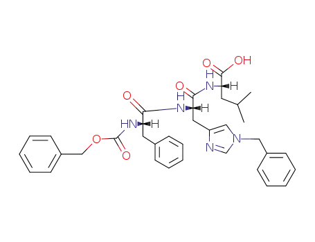 <i>N</i>-benzyloxycarbonyl-L-phenylalanyl=>1-benzyl-L-histidyl=>L-leucine